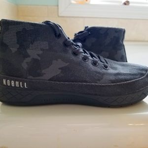 No Bull mid top canvas trainers